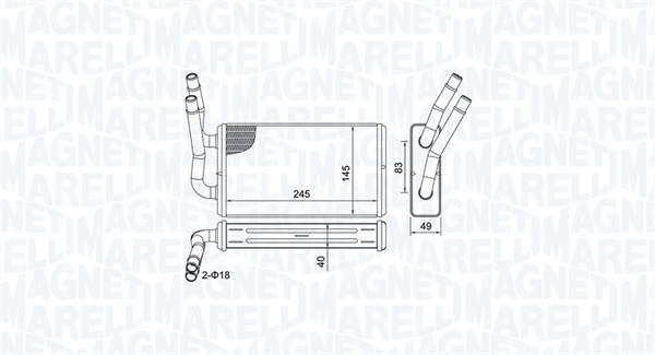 Schimbator caldura incalzire habitaclu potrivit FORD TRANSIT, TRANSIT TOURNEO 2.2D-3.2D 2006-2014 [3]