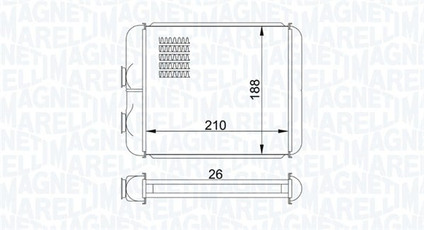 Schimbator caldura incalzire habitaclu potrivit OPEL ASTRA G, ASTRA G CLASSIC, ASTRA G KOMBI, ASTRA H, ASTRA H CLASSIC, ASTRA H GTC, ASTRA H KOMBI 1.2-2.2D 02.98-