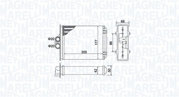 Schimbator caldura incalzire habitaclu potrivit OPEL VECTRA B 1.8 09.00-04.02