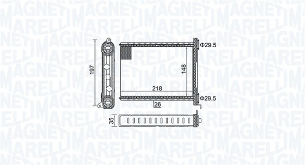 Schimbator caldura incalzire habitaclu potrivit RENAULT GRAND SCENIC III, MEGANE, MEGANE III, MODUS, SCENIC III, TRAFIC III 1.2-2.0D 05.08-
