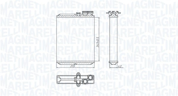 Schimbator caldura incalzire habitaclu potrivit VOLVO S60 I, S80 I, V70 II, XC70 I, XC90 I 2.0-4.4 05.98-12.14