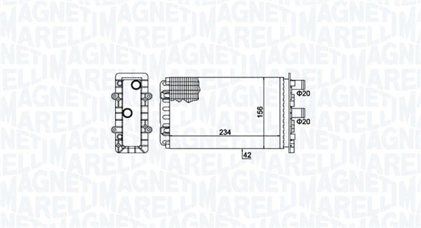 Schimbator caldura incalzire habitaclu potrivit VW TRANSPORTER T4 1.8-2.8 07.90-06.03