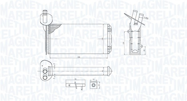 Schimbator caldura incalzire habitaclu potrivit VW TRANSPORTER T4 1.8-2.8 07.90-06.03