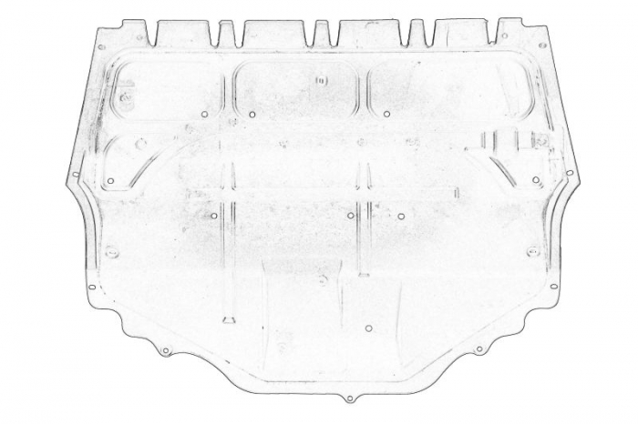 Scut motor AUDI A1; SEAT IBIZA IV, IBIZA IV ST, TOLEDO IV; SKODA FABIA I, FABIA II, FABIA III, RAPID, ROOMSTER; VW POLO 1.2D 1.4D 1.6D dupa 2003