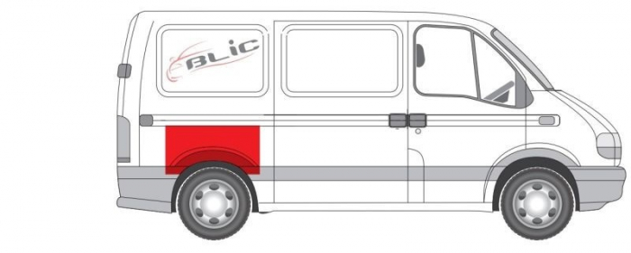 Segment aripa Spate Dreapta (partea de sus, capac aripa) potrivit NISSAN INTERSTAR; OPEL MOVANO A; RENAULT MASTER II, MASTER PRO 07.98-11.10 Resigilat [4]