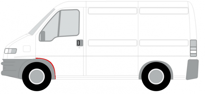 Segment reparatie potrivit FIAT DUCATO 1994-2001 - aripa dreapta fata [2]