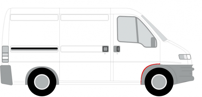 Segment reparatie aripa dreapta fata potrivit FIAT DUCATO 1994-2001 [2]