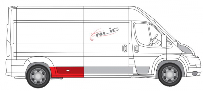 Segment reparatie aripa fata dreapta potrivit CITROEN JUMPER; FIAT DUCATO; PEUGEOT BOXER 04.06-08.14 [2]