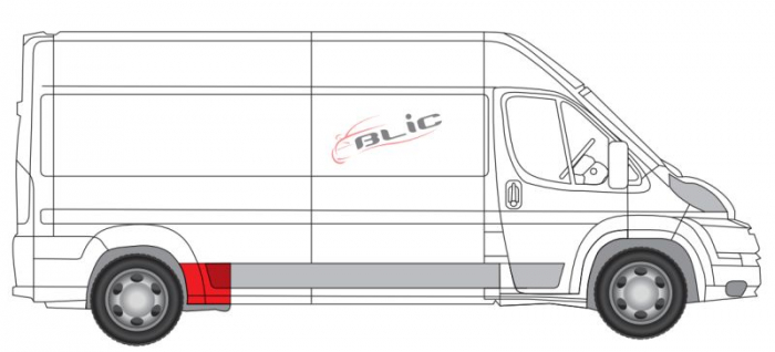 Segment reparatie aripa fata dreapta potrivit CITROEN JUMPER; FIAT DUCATO; PEUGEOT BOXER 04.06-08.14 [2]