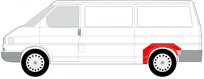 Segment reparatie aripa fata stanga VW TRANSPORTER dupa 1991 [4]