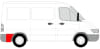 Segment reparatie aripa spate dreapta dupa roata, lungime 50cm, model scurt MERCEDES SPRINTER; VW LT intre 1995-2006 [3]