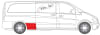 Segment reparatie aripa spate dreapta fata dreapta, varianta lunga MERCEDES VIANO W639, VITO / MIXTO W639, VITO W639 dupa 2003 [2]