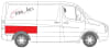 Segment reparatie aripa spate partea dreapta superioara, medium, model scurt MERCEDES SPRINTER; VW CRAFTER intre 2006-2017 [2]
