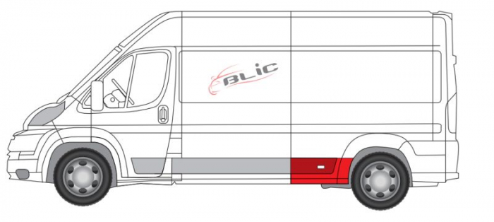 Segment reparatie aripa stanga potrivit CITROEN JUMPER; FIAT DUCATO; PEUGEOT BOXER 2006-2014 [2]