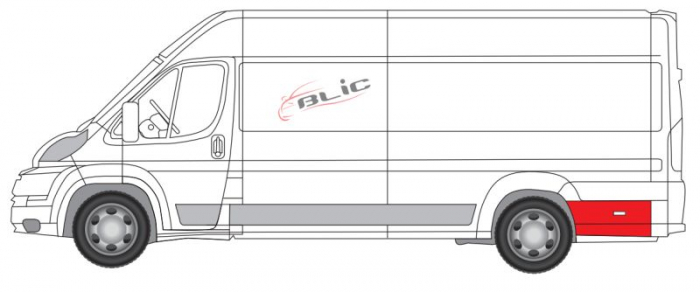 Segment reparatie aripa stanga potrivit CITROEN JUMPER; FIAT DUCATO; PEUGEOT BOXER 2006-2014 [2]