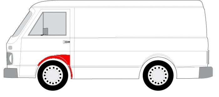 Segment reparatie aripa stanga VW LT 28-35 I intre 1975-1996 [2]