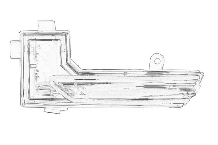 Semnalizator dreapta potrivit MAZDA 2, 3, 6 1.5D-2.5 07.14-