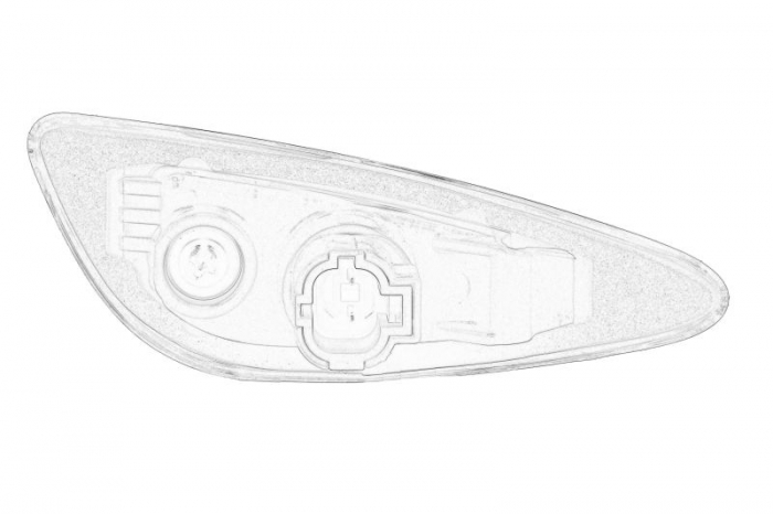 Semnalizator Dreapta (transparent, WY5W) potrivit KIA CEED 1.0/1.4/1.6D 03.18- 06.18- [2]