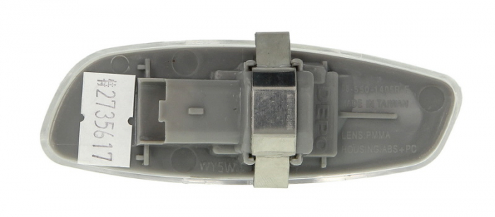 Semnalizator fata Dreapta potrivit DS DS 4; CITROEN C3 I, C3 II, C4, C4 I, C5 II, C5 II/KOMBI, DS3, DS4; PEUGEOT 207, 207/HATCHBACK, 3008, 308 1.0-3.0 2002-2021 dupa 2004 (transparent) [2]