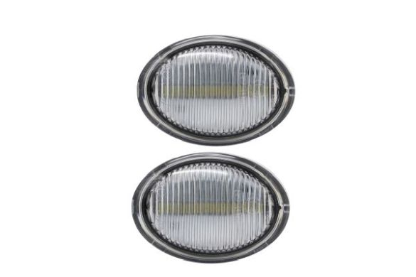 Semnalizator lampa lateral stanga dreapta transparent, LED potrivit ABARTH 500 595 695, 500C 595C 695C; ALFA ROMEO 4C; FIAT 500, 500 C; FORD KA; LANCIA YPSILON 0.9-1.8 dupa 2003