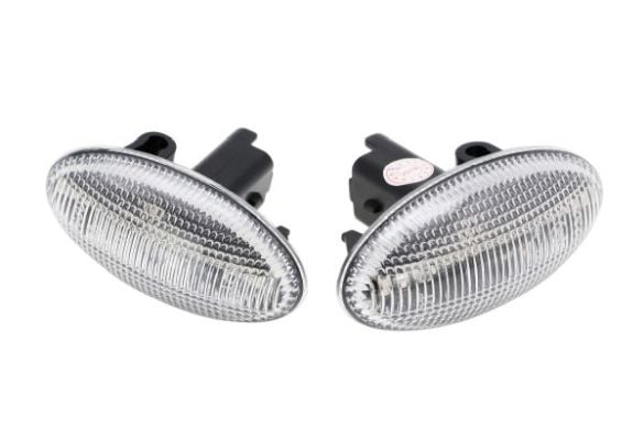 Semnalizator lampa lateral stanga dreapta transparent, LED, dinamic potrivit CITROEN C2, C3 I, C3 PLURIEL, C5 I, C5 II, XSARA, XSARA PICASSO, ZX; PEUGEOT 107, 108, 206, 307, PARTNER TEPEE 1.0-3.0 dupa