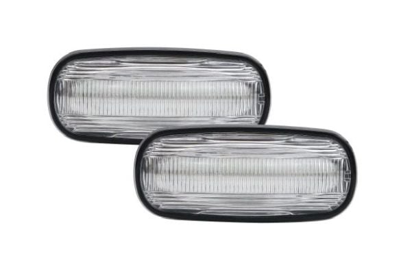 Semnalizator lampa lateral stanga dreapta transparent, LED potrivit LAND ROVER DEFENDER, DISCOVERY II, FREELANDER I 1.8-4.0 1998-2016