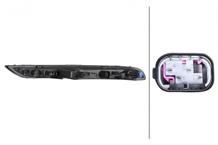 Semnalizator lateral dreapta (transparent, LED) potrivit PORSCHE MACAN 95B 02.14-06.18 [2]