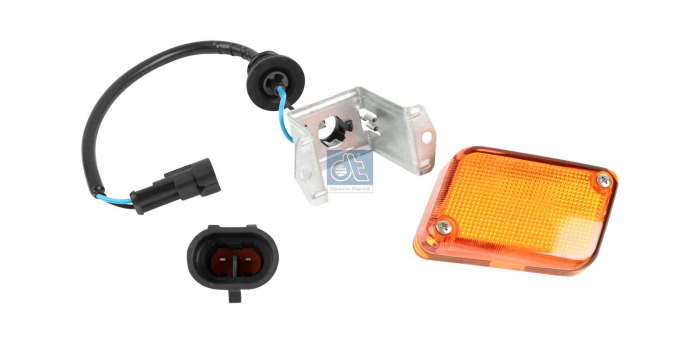 Semnalizator lateral stanga (culoare sticla: portocaliu, R10W, cu bec) potrivit IVECO EUROTECH MH, EUROTECH MP, EUROTECH MT 01.92- [3]