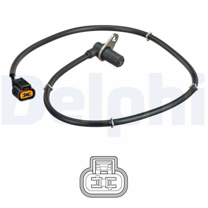 Senzor ABS Fata Dreapta potrivit MITSUBISHI PAJERO II, PAJERO III 2.5D-3.5 04.00-09.07 [2]