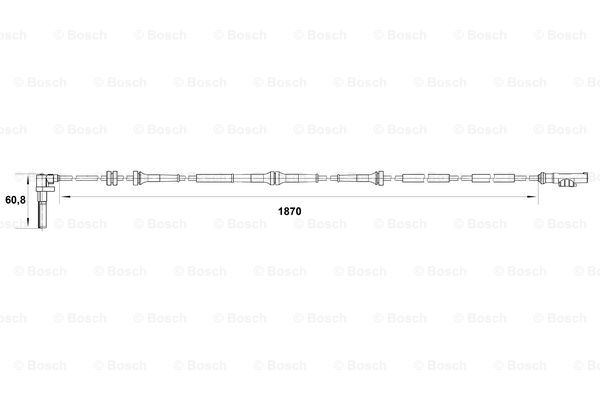 Senzor ABS fata stanga potrivit ALFA ROMEO 147 1.6-2.0 2001-2010 [5]