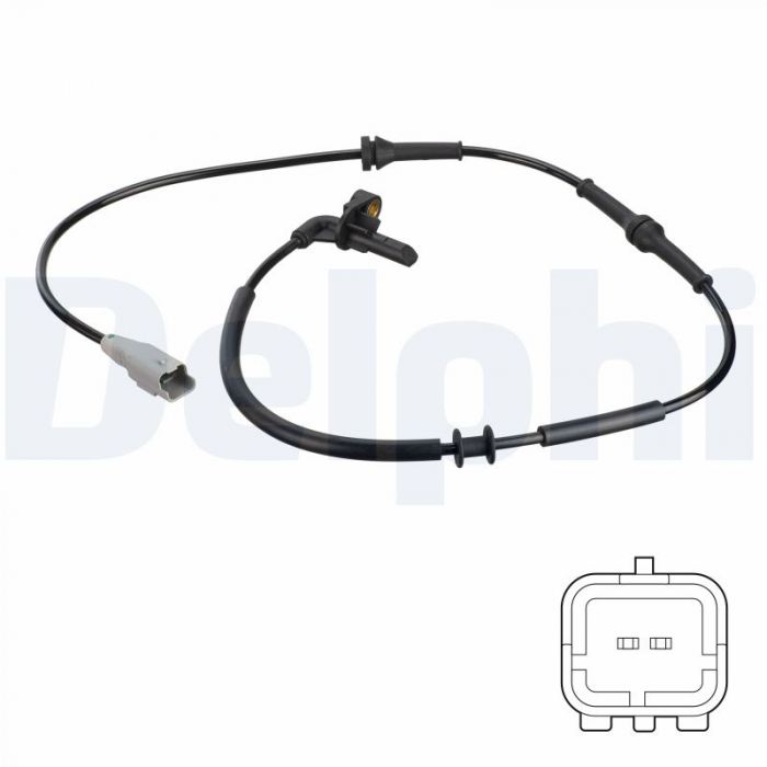 Senzor ABS Spate Stanga potrivit CITROEN BERLINGO, BERLINGO/MINIVAN, XSARA PICASSO; PEUGEOT PARTNER, PARTNER ORIGIN, PARTNER ORIGIN/MINIVAN, PARTNER/MINIVAN 1.1-Electric 06.96-12.15 [2]