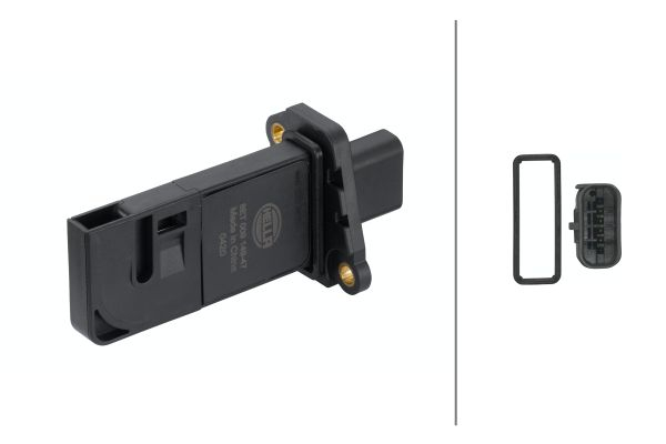 Senzor debit aer potrivit VOLVO S60 II, S80 II, V50, V60 I, V70 III, XC60 I; CITROEN JUMPER II; FORD B-MAX, ECOSPORT, FIESTA VI, GALAXY II, GALAXY MK II, MONDEO IV 1.0-3.2D dupa 2002 (4 pin, cartus) [3]