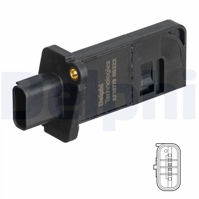 Senzor debitmetru (4 pin, cartus) potrivit FORD FOCUS IV, KUGA III, PUMA, TOURNEO CONNECT V408 NADWOZIE WIELKO, TRANSIT CONNECT, TRANSIT CONNECT V408 MINIVAN 1.5D 05.15-