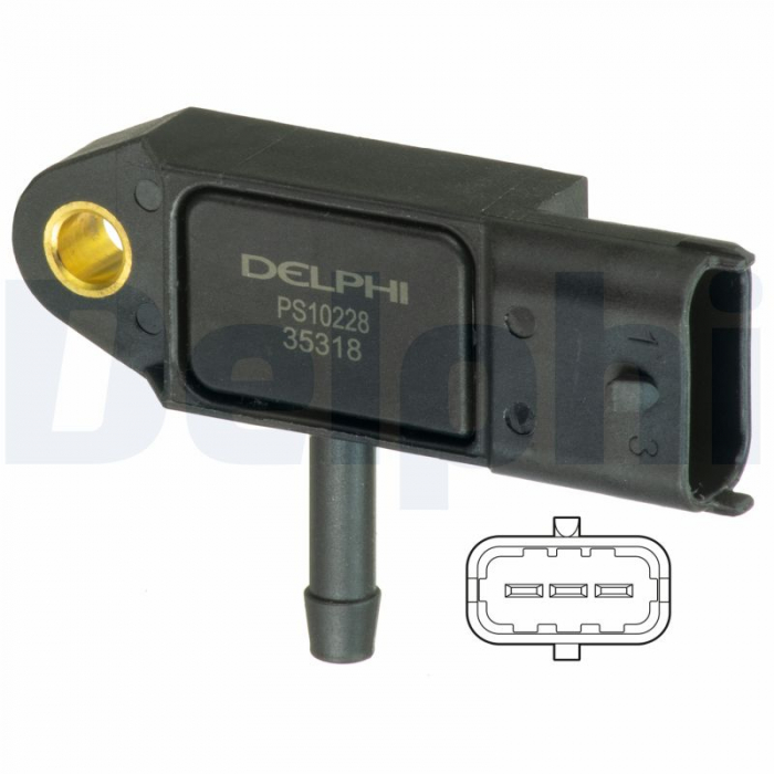 Senzor presiune galerie admisie (3 pin) potrivit DACIA DUSTER, LOGAN, LOGAN EXPRESS, LOGAN MCV, SANDERO; NISSAN PRIMASTAR; OPEL VIVARO A; RENAULT CLIO II 1.5D/1.9D 03.99- [3]