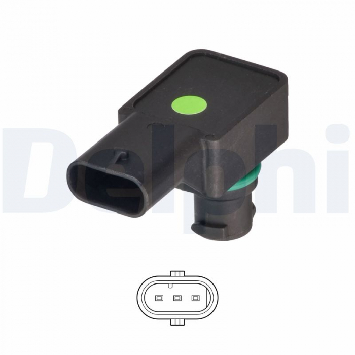 Senzor presiune galerie admisie (3 pin) potrivit MERCEDES A (V177), A (W176), A (W177), B SPORTS TOURER (W246, W242), B SPORTS TOURER (W247), C (C204), C (C205), C T-MODEL (S204) 1.6-5.5 01.08- [3]