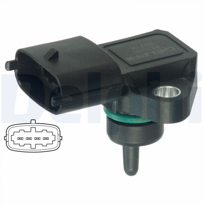 Senzor presiune galerie admisie (4 pin) potrivit HYUNDAI ACCENT II, ACCENT III, ATOS, COUPE I, COUPE II, ELANTRA III, ELANTRA IV, GETZ, HIGHWAY, I10 I, I30, MATRIX 1.0-2.0LPG 12.96- [3]