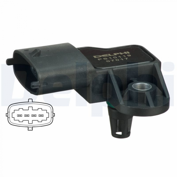 Senzor presiune galerie admisie potrivit RENAULT GRAND SCENIC II, LAGUNA II, MEGANE II, SCENIC II, TRAFIC II; SUZUKI GRAND VITARA II 1.5D/1.9D/2.0D dupa 2001 - (4 pin) [3]