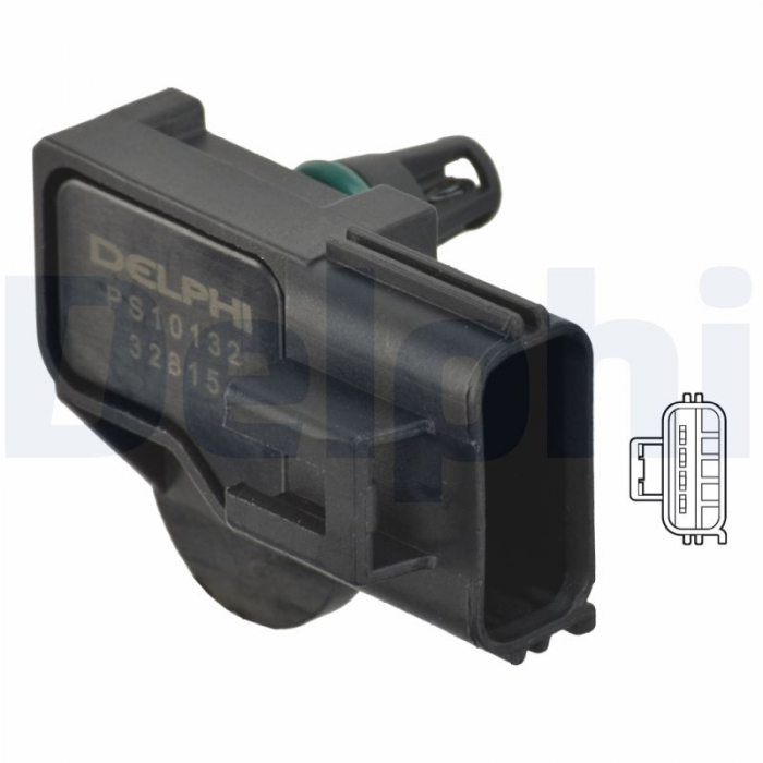 Senzor presiune galerie admisie (4 pin) potrivit VOLVO C30, S40 II, S80 II, V50, V70 III; FORD C-MAX, FIESTA V, FOCUS C-MAX, FOCUS II, GALAXY II, GALAXY MK II, KUGA II 1.5D-2.5D 10.00- [2]
