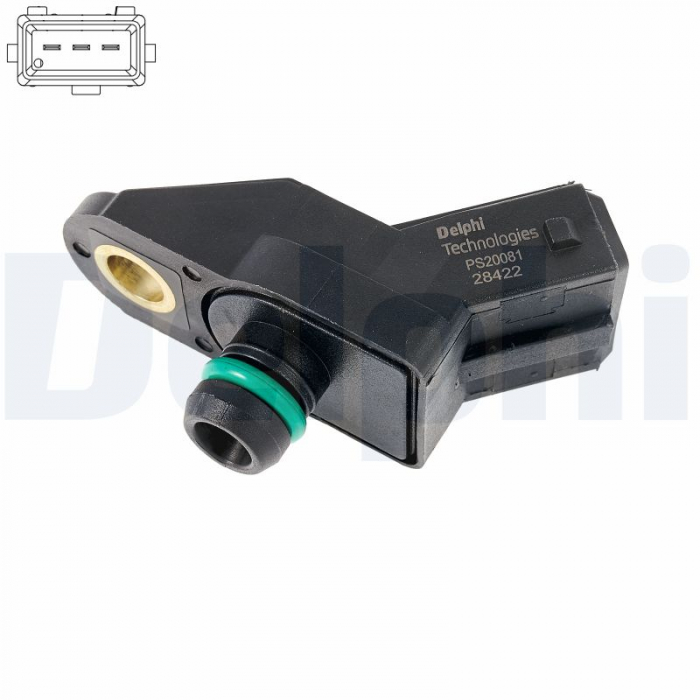 Senzor presiune galerie admisie potrivit CITROEN BERLINGO, BERLINGO/MINIVAN, EVASION, SAXO, XANTIA, XM, XSARA, XSARA/HATCHBACK, ZX; FIAT ULYSSE; LANCIA ZETA; PEUGEOT 106 II, 206 1.1-3.0 03.91-12.15 [3]
