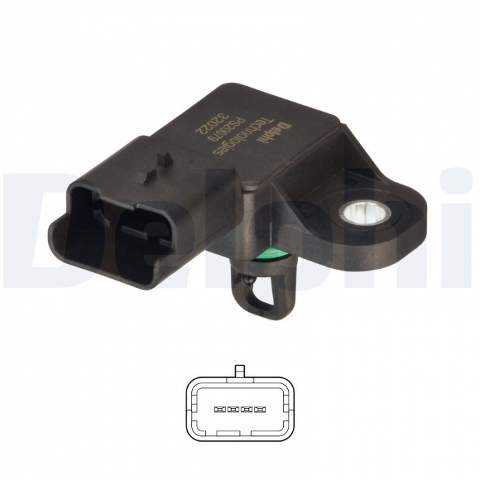 Senzor presiune galerie admisie potrivit DS DS 3; CITROEN C1 II, C3 AIRCROSS II, C3 II, C3 III, C4 CACTUS, C-ELYSEE, DS3; PEUGEOT 108, 2008 I, 208 I, 208/HATCHBACK, 301, 308 II 1.0-1.6D 03.12- [3]