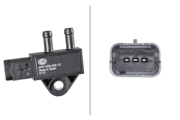 Senzor presiune gaze evacuare (numar pini: 3) potrivit DS DS 4, DS 5; CITROEN BERLINGO, BERLINGO MULTISPACE, BERLINGO MINIVAN, C2, C3 I, C3 II, C3 PICASSO, C4 1.4D-3.0D 02.00-