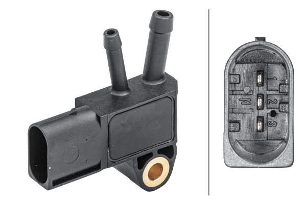 Senzor presiune gaze evacuare (numar pini: 3) potrivit MERCEDES A (W169), B SPORTS TOURER (W245), C (C204), C (CL203), C T-MODEL (S203), C T-MODEL (S204), C (W203) 0.8D-4.0D 03.01-