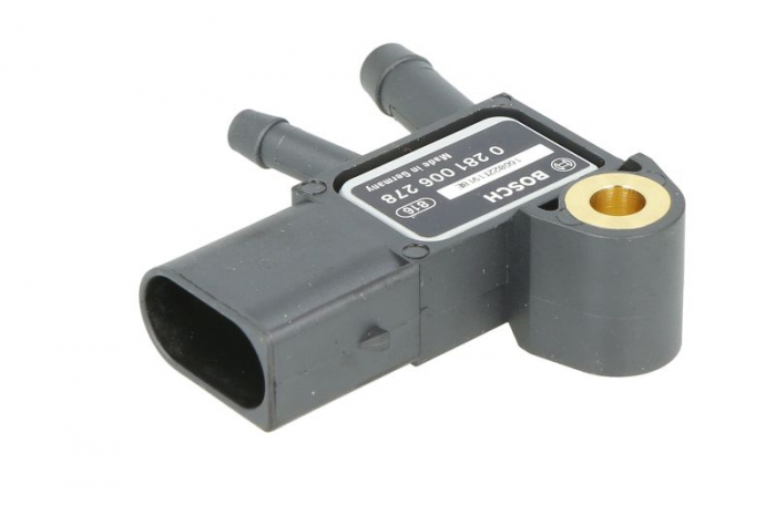 Senzor presiune gaze evacuare (numar pini: 3) potrivit MERCEDES A (W169), B SPORTS TOURER (W245), C (C204), C (CL203), C T-MODEL (S203), C T-MODEL (S204), C (W203) 0.8D-Electric 03.01-