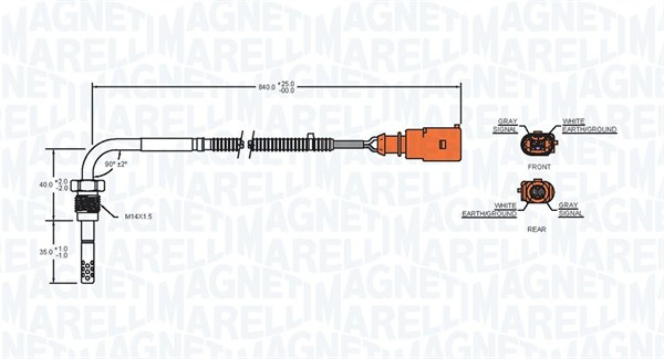 Senzor temperatura evacuare AUDI A4, A6 1.9D/2.0D intre 2004-2011 [2]