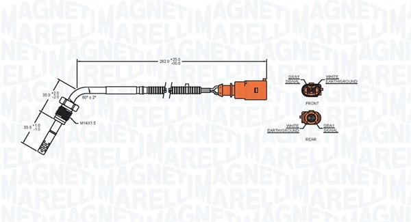 Senzor temperatura evacuare AUDI A5, Q5 2.0D intre 2008-2017 [2]