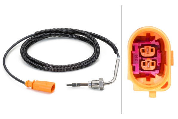 Senzor temperatura evacuare (dupa DPF) potrivit VW CALIFORNIA T5 CAMPER, MULTIVAN T5, TRANSPORTER T5 2.5D 04.03-11.09