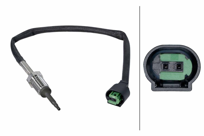 Senzor temperatura evacuare (inainte de catalizator) potrivit BMW 3 (E90), 3 (E91), 3 (E92), 3 (E93), 5 (E60), 5 (E61), X3 (E83), X5 (E53), X5 (E70), X6 (E71, E72) 2.0D/3.0D 10.03-07.14 [3]