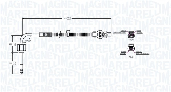 Senzor temperatura evacuare (inainte de catalizator) potrivit MERCEDES C (W204), CLS (C218), CLS (C219), CLS SHOOTING BRAKE (X218), E T-MODEL (S211), E T-MODEL (S212) 2.2D-3.5 01.05-12.17 [2]