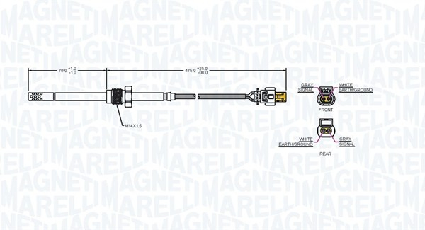 Senzor temperatura evacuare (inainte de DPF) potrivit MERCEDES CLC (CL203), CLK (C209), E T-MODEL (S211), E (W211), R (W251, V251), S (W221) 2.1D/2.2D/3.0D 03.02-12.13 [2]