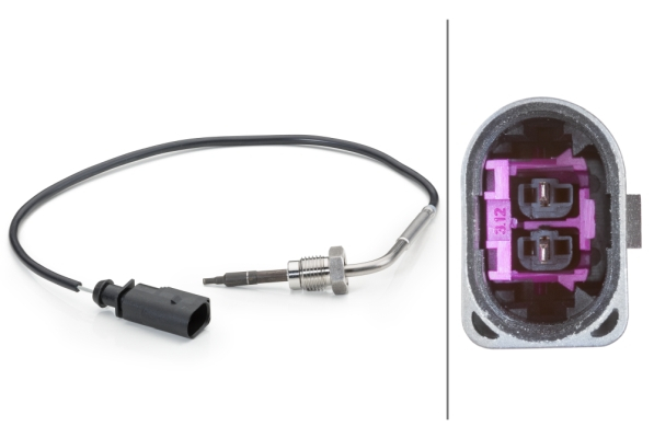 Senzor temperatura evacuare (inainte de turbo) potrivit AUDI A4 ALLROAD B8, A4 B8, A5, A6 ALLROAD C7, A6 C7, A7, A8 D4, Q5, Q7; VW TOUAREG 3.0D 11.07-09.18 [3]